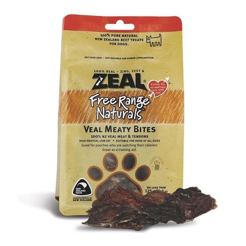 Zeal Free Range Air Dried Dog Treats (Veal Meaty Bites)