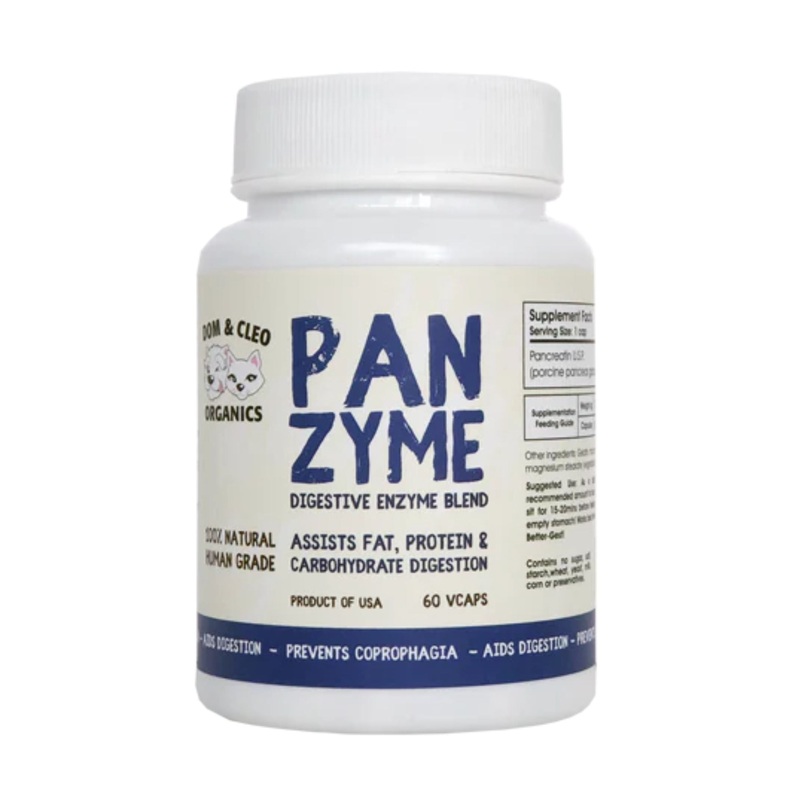 Dom & Cleo Panzyme Digestive Enzyme Blend Supplements For Dogs & Cats