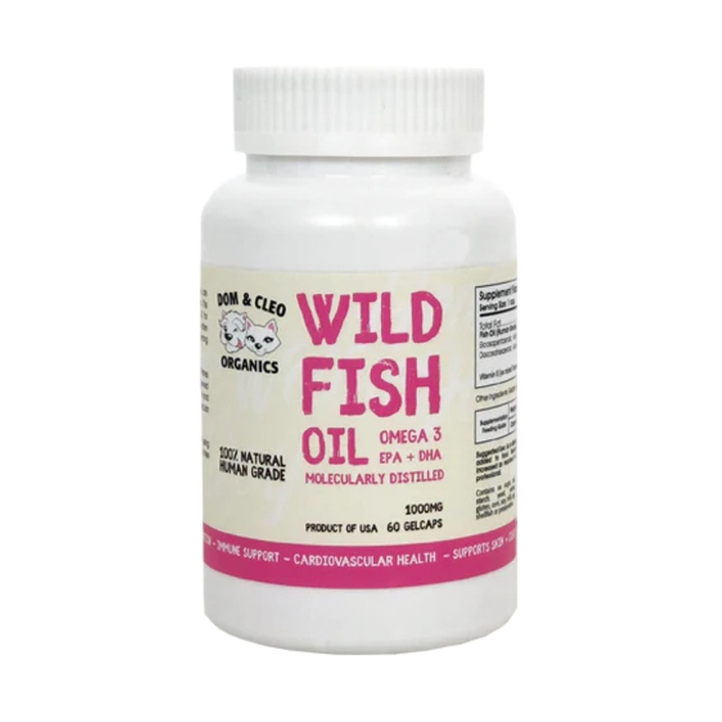 Dom & Cleo Wild Fish Oil Supplements For Dogs & Cats