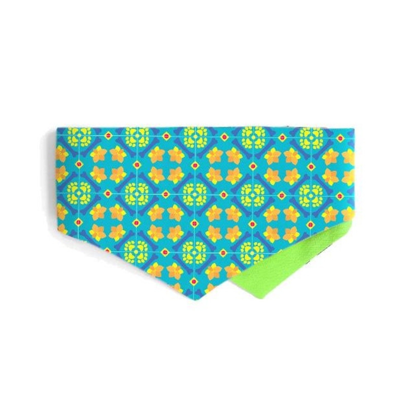 Good Dog People x Ohpopdog Pawranakan Dog Bandana (Teal)