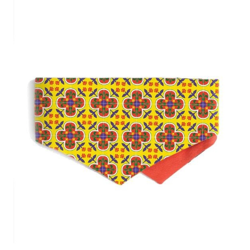 Good Dog People x Ohpopdog Pawranakan Dog Bandana (Yellow)