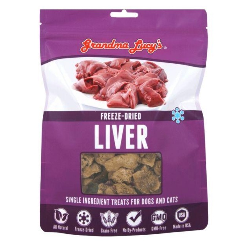 Grandma Lucy's Singles Freeze Dried Chicken Liver Cat & Dog Treats