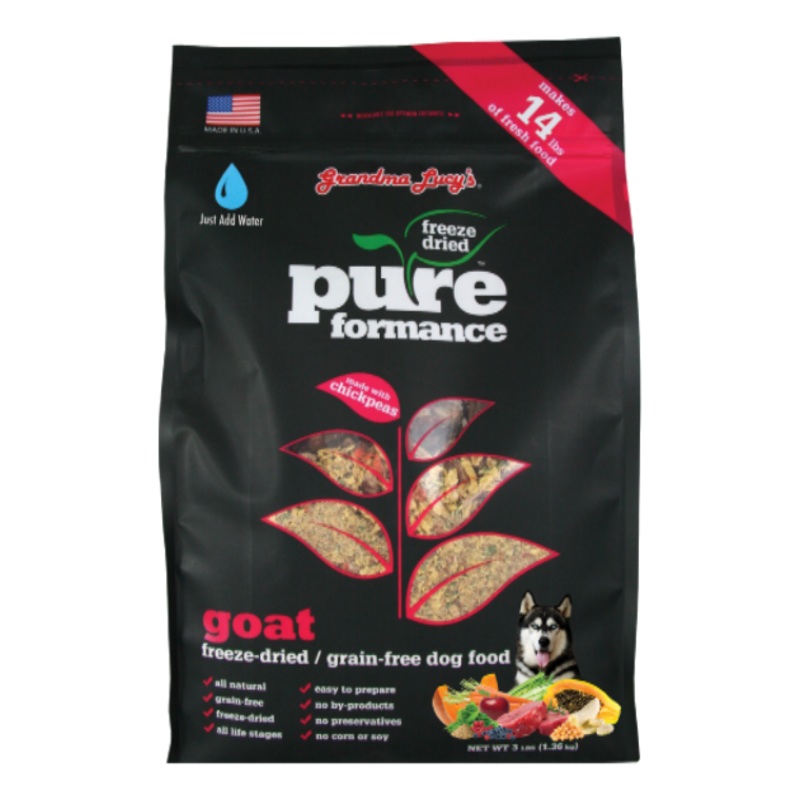 Grandma Lucys PureFormance Freeze Dried Goat Recipe Dog Food