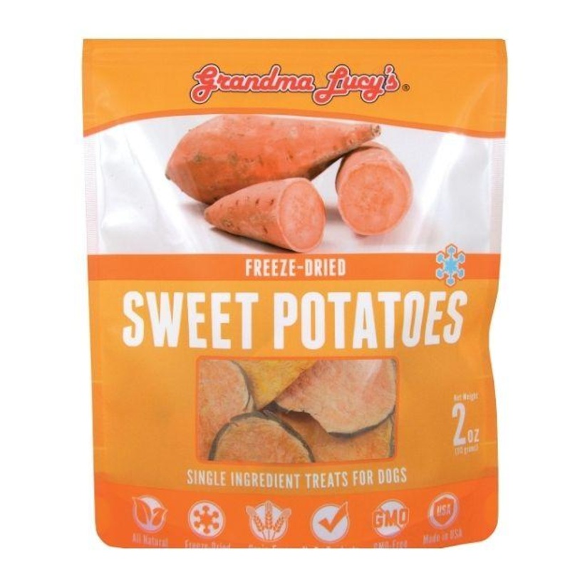 Grandma Lucys Singles Freeze Dried Sweet Potatoes Dog Treats