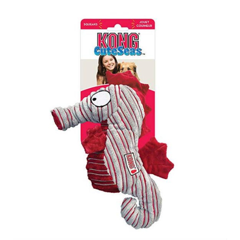 Kong Cuteseas Seahorse Plush Dog Toy