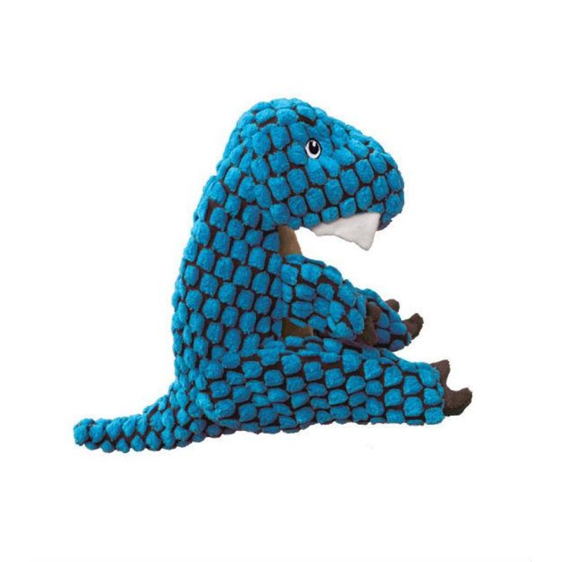 Kong Dynos Blue T-Rex Dog Toy