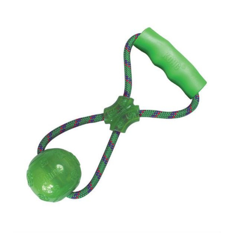 Kong Squeezz Ball with Handle Dog Toy