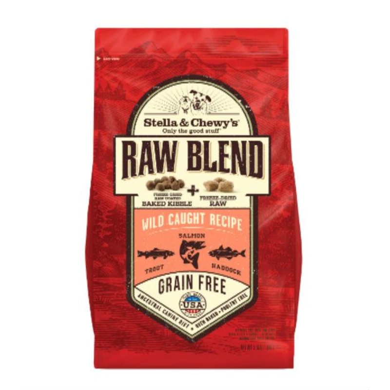 Stella & Chewys Freeze Dried Raw Blend Kibbles (Wild Caught Trout, Salmon & Haddock) Dog Food