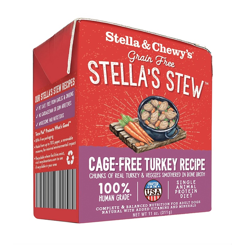 Stella & Chewys Grain Free Stews - Cage-Free Turkey Wet Dog Food