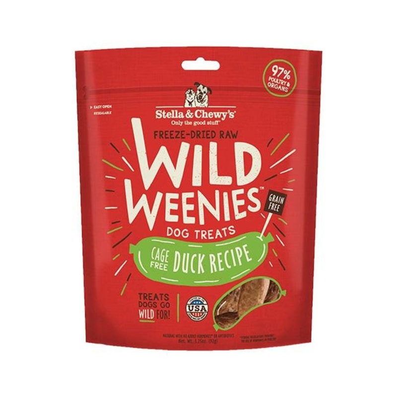 Stella & Chewys Wild Weenies (Duck) Freeze Dried Dog Treats