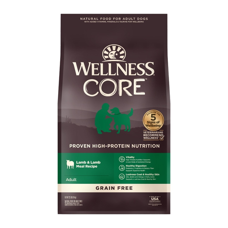 Wellness CORE Grain Free Dry Dog Food (Lamb & Lamb Meal Recipe)