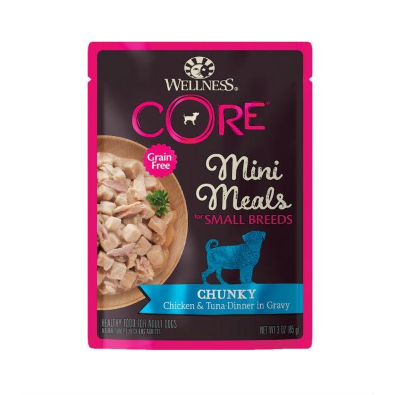 Wellness Core Small Breed Mini Meals Chunky Chicken & Tuna Dog Food Mixer
