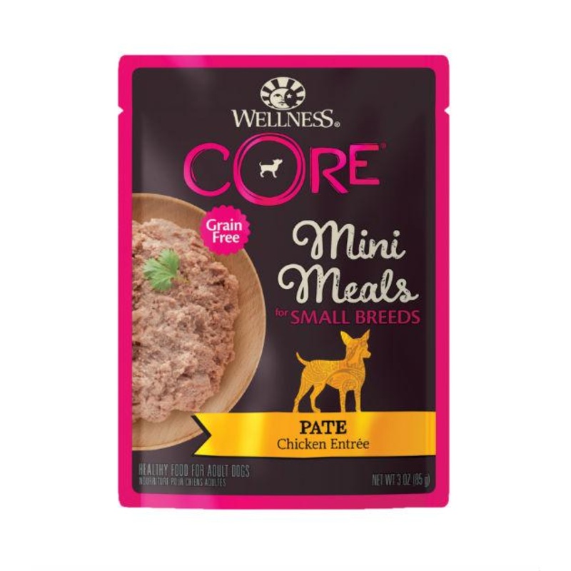 Wellness Core Small Breed Mini Meals Pate Chicken Entree Dog Food Mixer