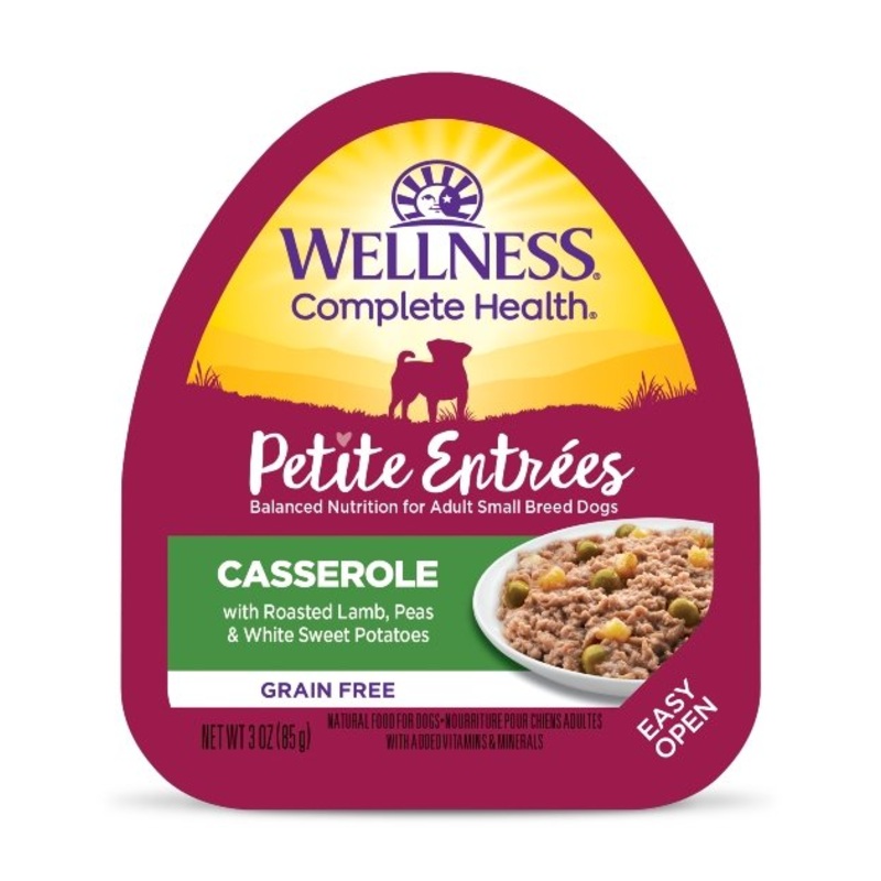 Wellness Petite Entrees Casserole (Roasted Lamb, Peas & White Sweet Potatoes) Wet Dog Food