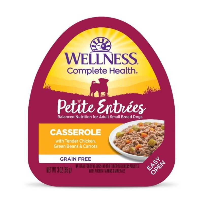 Wellness Petite Entrees Casserole (Tender Chicken, Green Beans & Carrots) Wet Dog Food