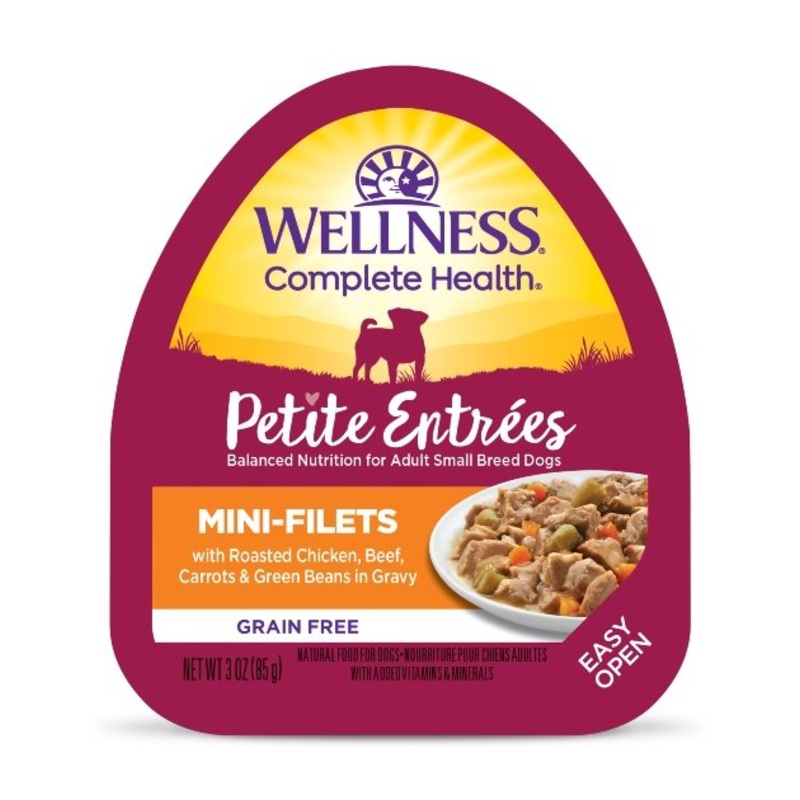 Wellness Petite Entrees Mini-Filets (Roasted Chicken, Beef, Carrots & Green Beans) Wet Dog Food