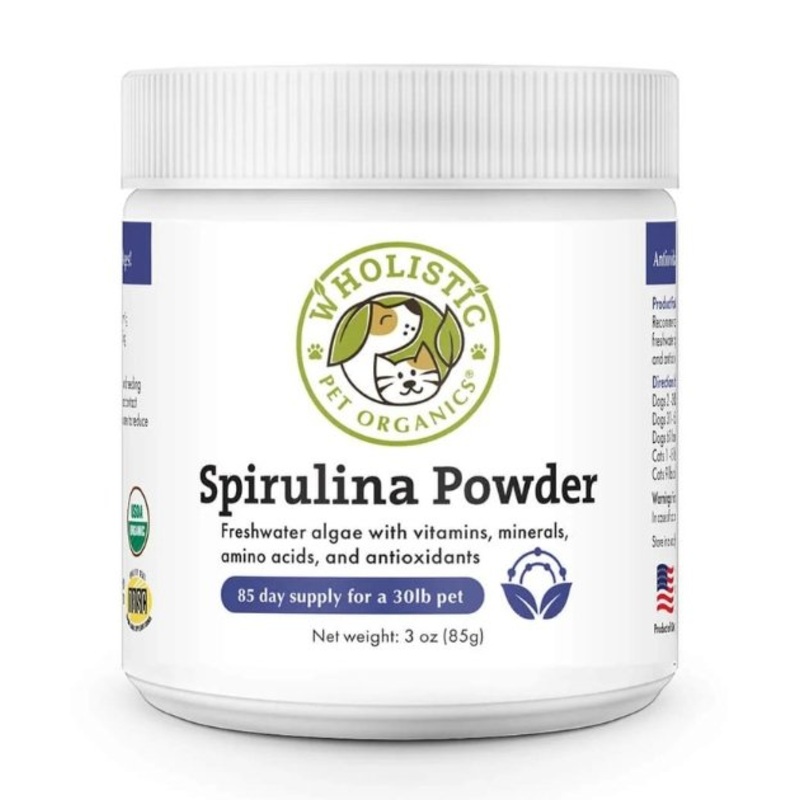 Wholistic Pet Organics Spirulina Powder (Immune System & Health Support) Dog Supplements
