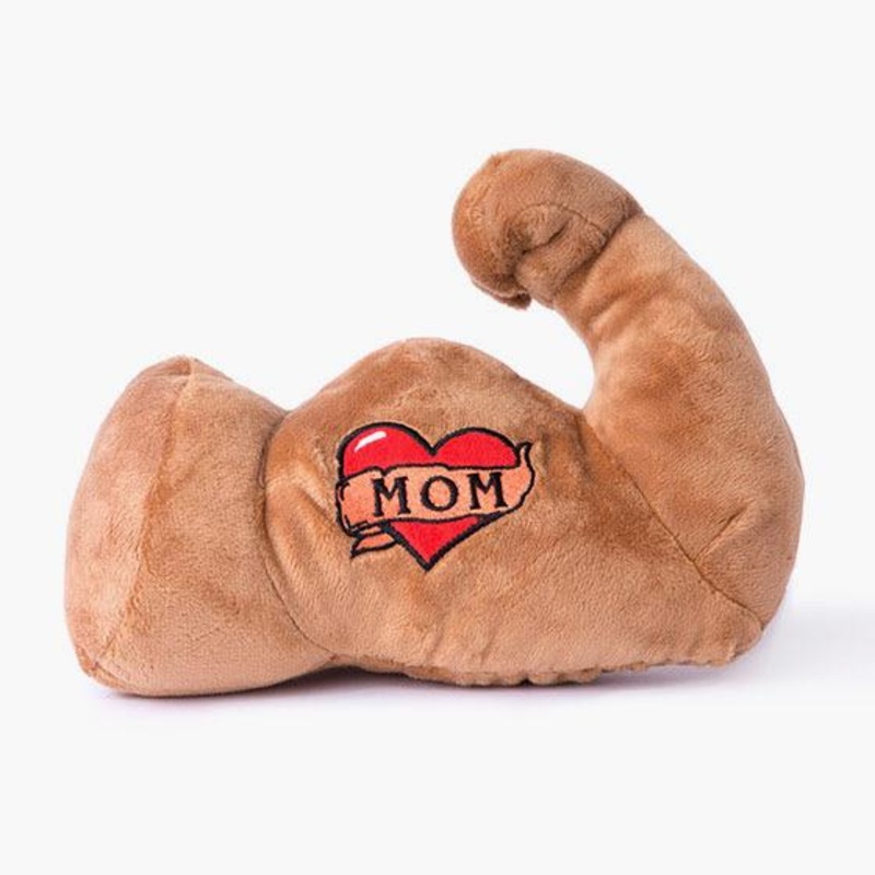 $18 ONLY: BarkShop Mr. Chewniverses Muscles Dog Plush Toy