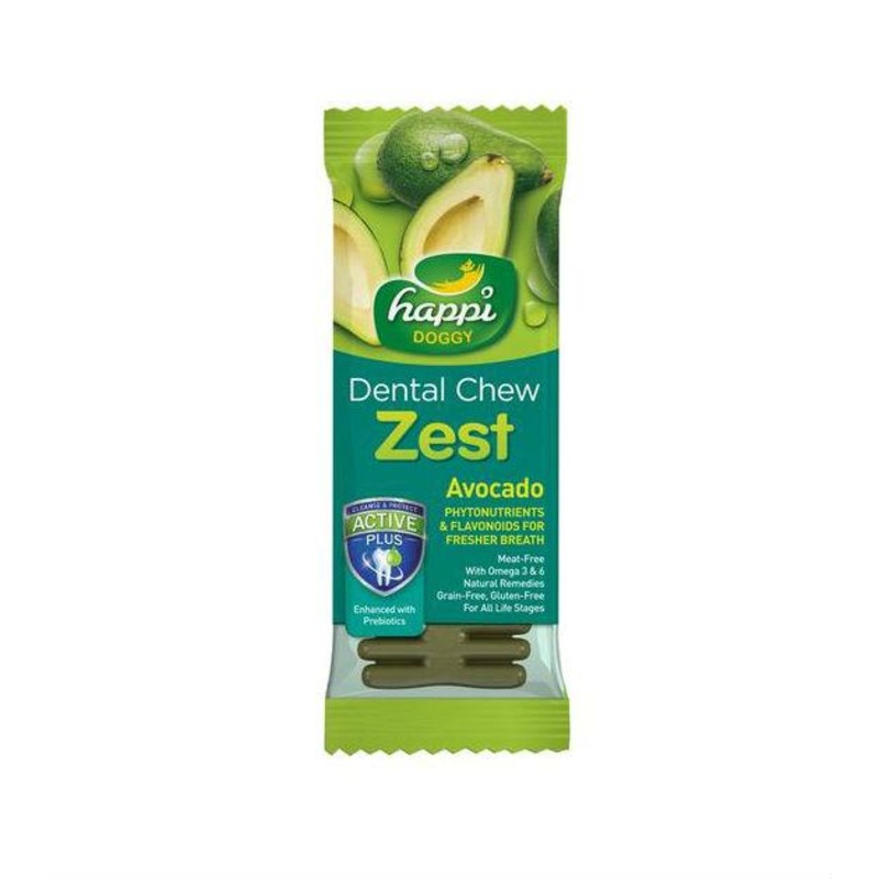 Happi Skippi (Happi Doggy) ZEST Dental Dog Chews (Avocado)