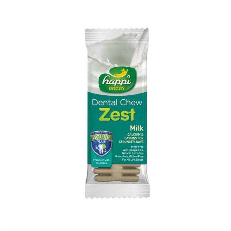 Happi Skippi (Happi Doggy) ZEST Dental Dog Chews (Milk)