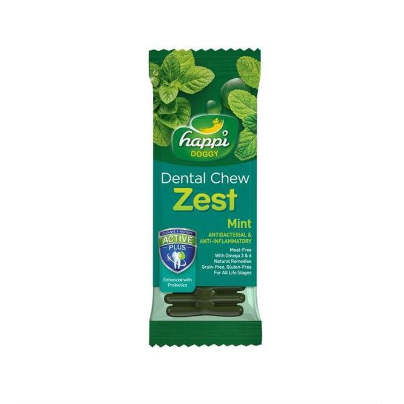 Happi Skippi (Happi Doggy) ZEST Dental Dog Chews (Mint)