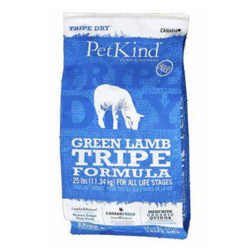 PetKind Grain Free Dry Dog Food (Green Lamb Tripe)