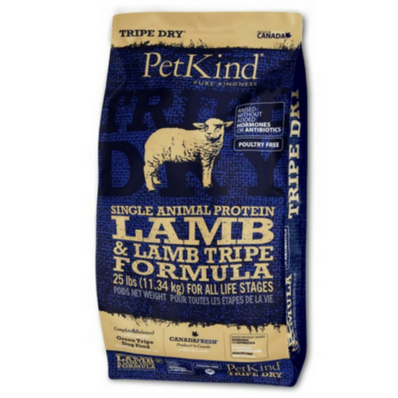 PetKind Single Animal Protein Grain Free Dry Dog Food (Lamb & Lamb Tripe)