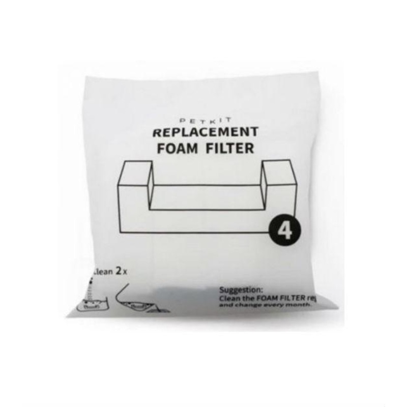 PETKIT EVERSWEET Replacement U-Shaped Fountain Foam Filter (Pack of 4)