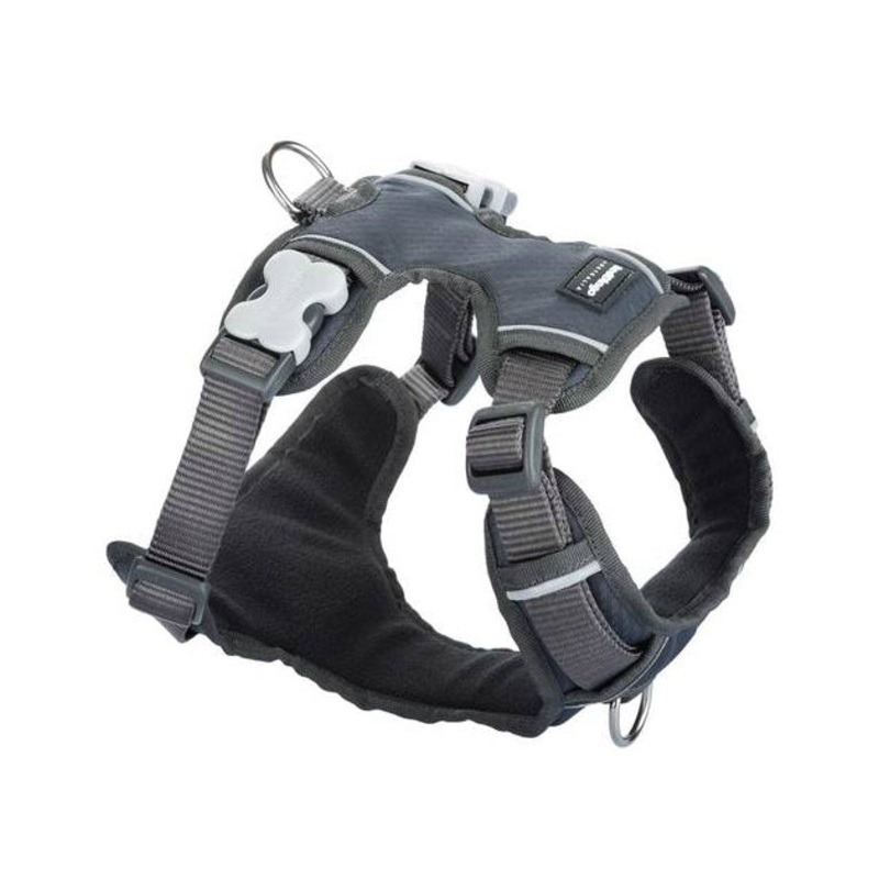 Red Dingo Padded Dog Harness (Charcoal)