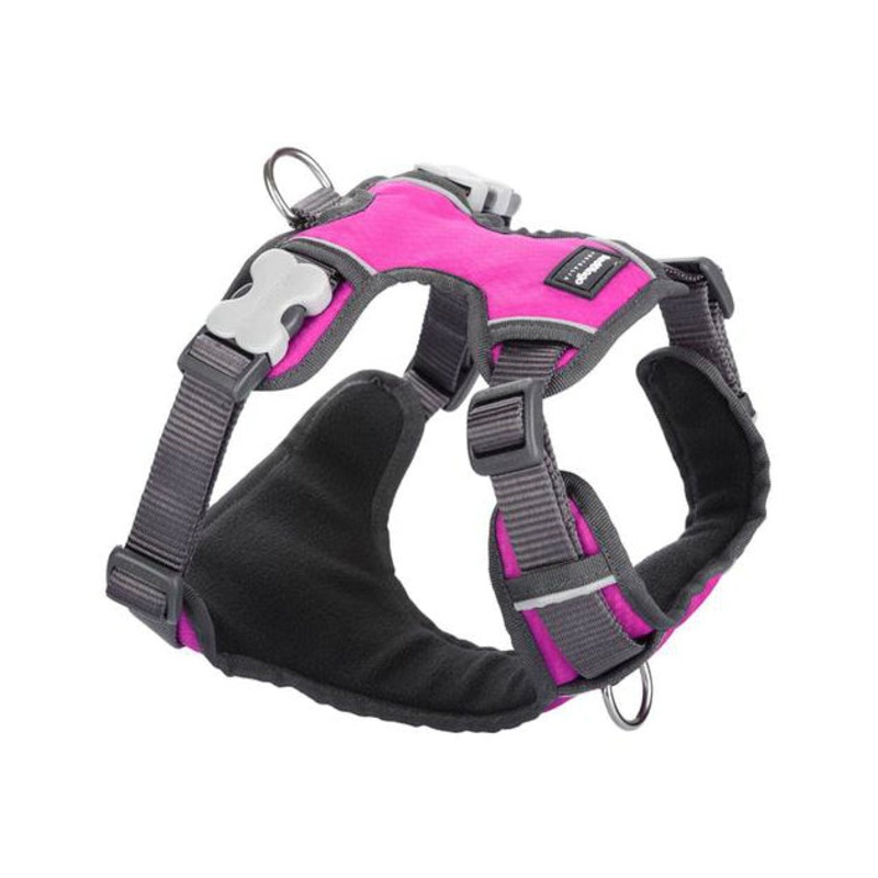 Red Dingo Padded Dog Harness (Hot Pink)