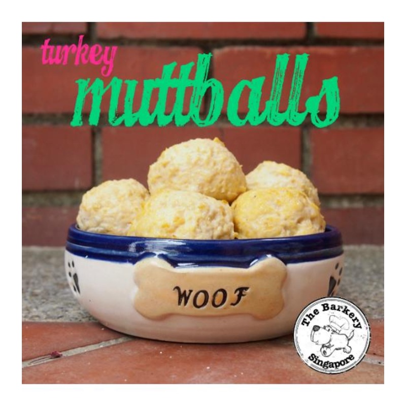 The Barkery Turkey Muttballs Meal Toppers Frozen Dog Food