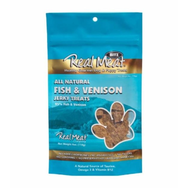 The Real Meat Company All Natural Fish & Venison Jerky Dog Treats