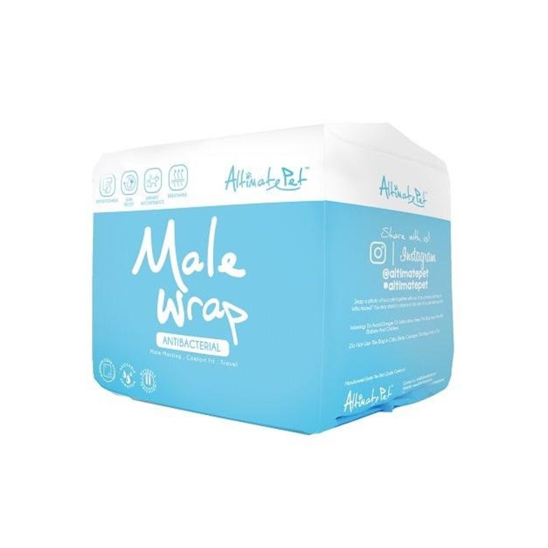 Altimate Pet Antibacterial Disposable Male Wrap For Dogs