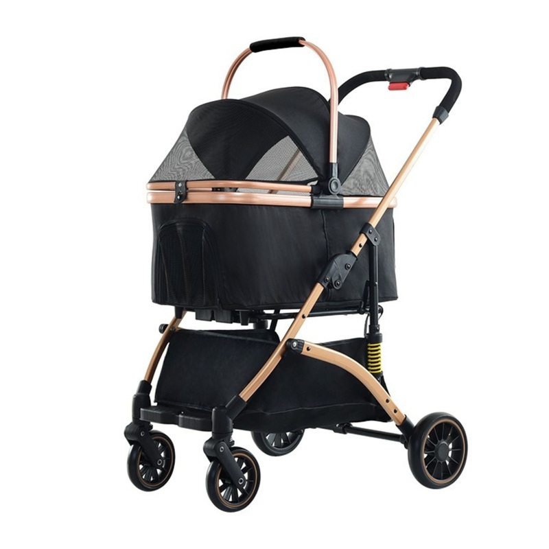 BNDC 301 Pram & Stroller For Dogs & Cats (Black)