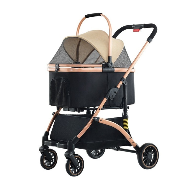 BNDC 301 Pram & Stroller For Dogs & Cats (Khaki)