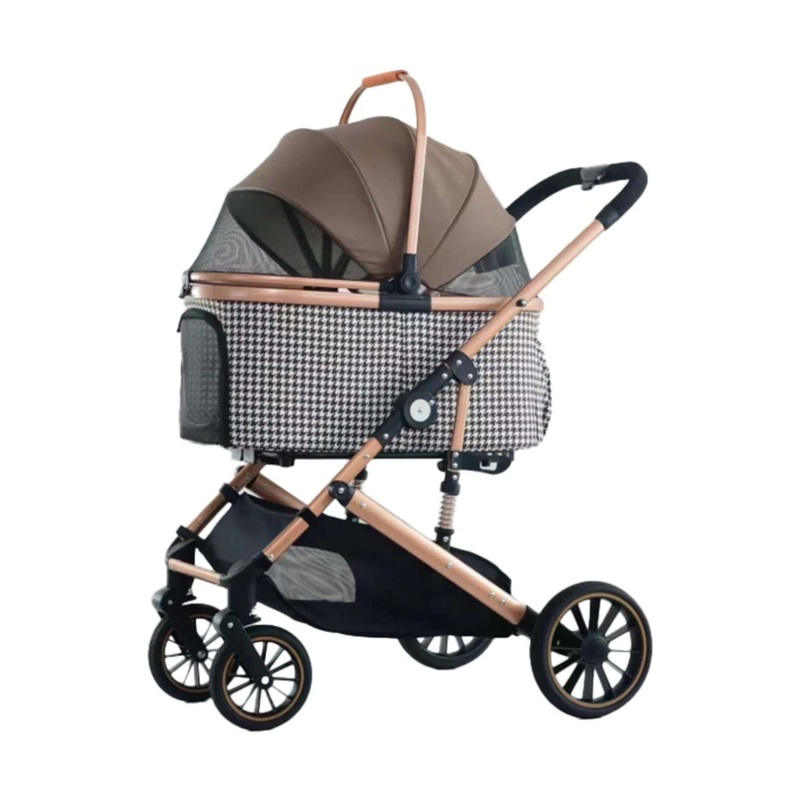 BNDC 303L Pram & Stroller For Dogs & Cats (Coffee)