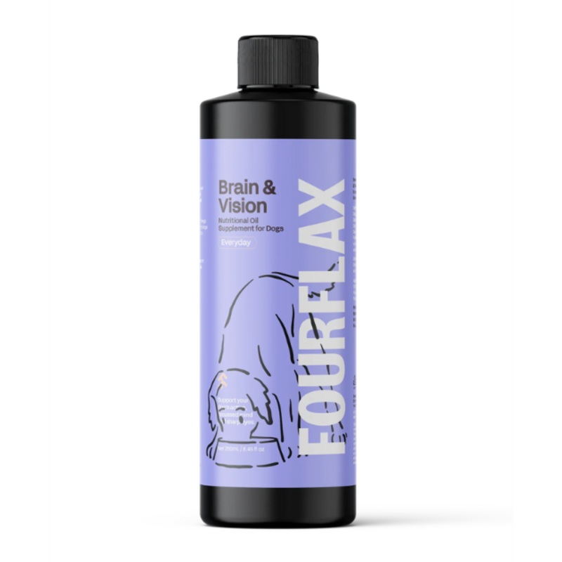 Fourflax Nutritional Oil Supplement for Dogs (Brain & Vision/Fish & Flax)