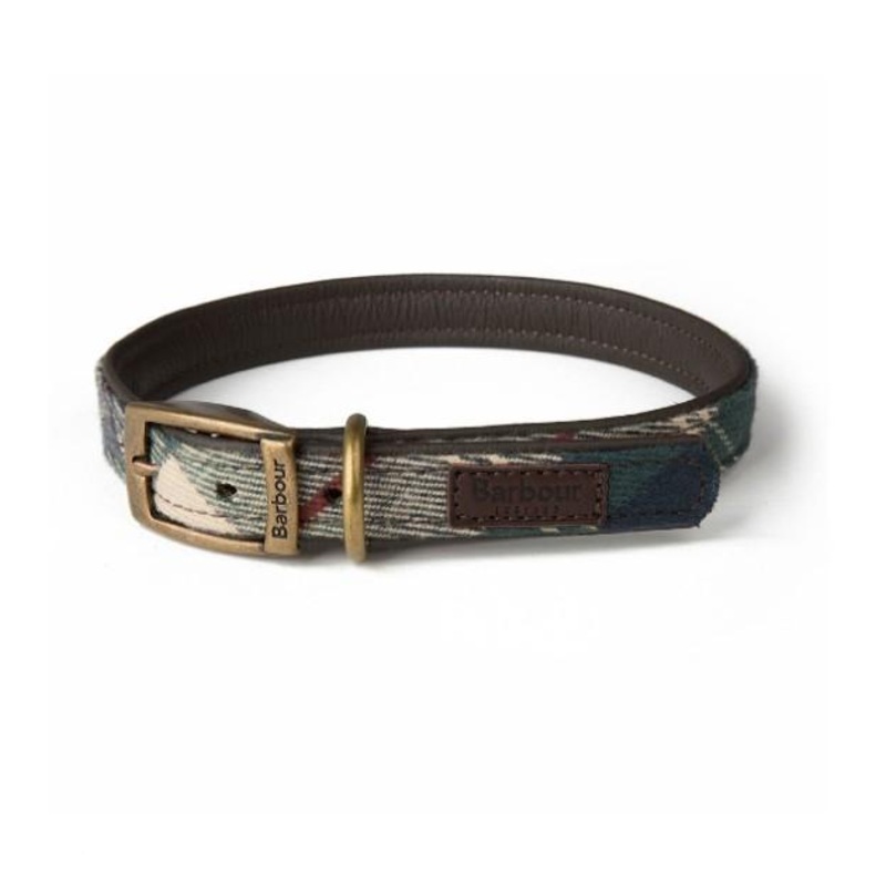 Land Rover Barbour Leather Dog Collar