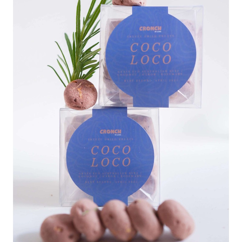 Licked CRONCH Freeze Dried Christmas Dog & Cat Treats (Coco Loco)