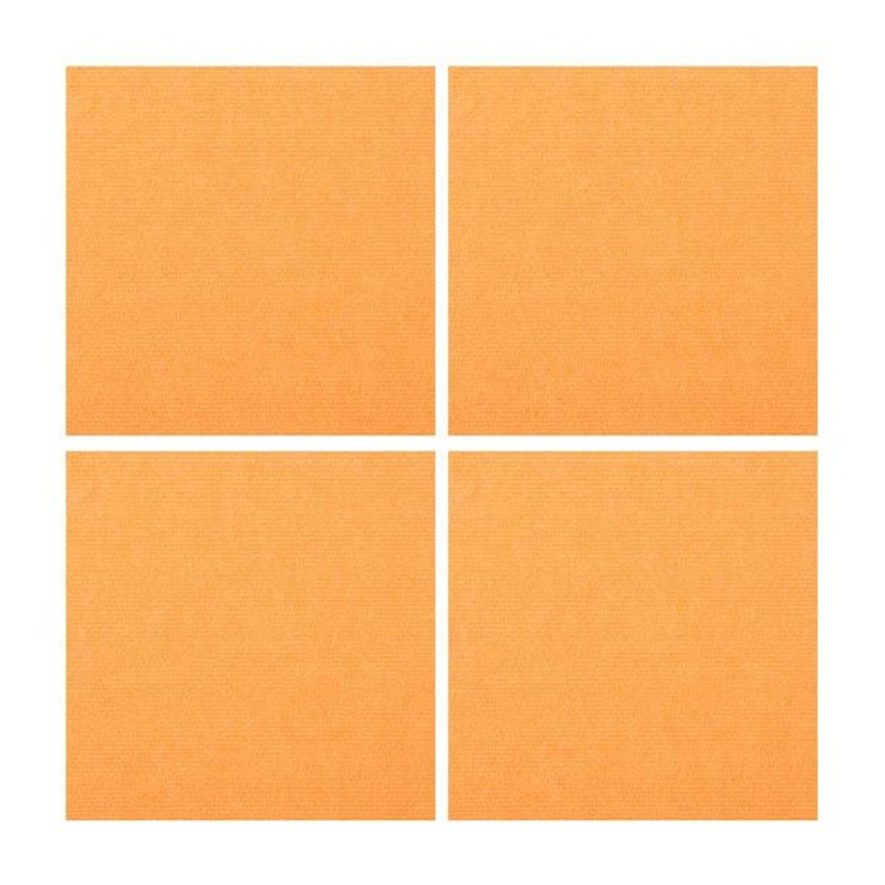 25% OFF: Triluc Non-Slip Washable & Water-Repellent Pet Mat (Orange 4-Piece)