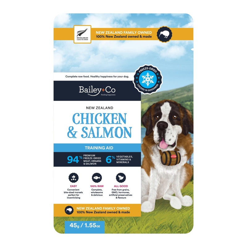 Bailey+Co New Zealand Freeze Dried Training Aid Treats (Chicken & Salmon)