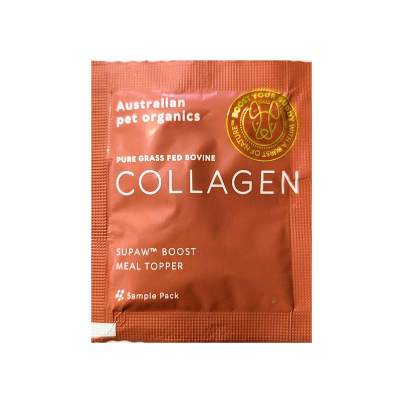 GIFT WITH PURCHASE >$120: Australian pet organics Pure Grass Fed Bovine (Collagen) Meal Topper for Dogs (1 x Trial Pack)