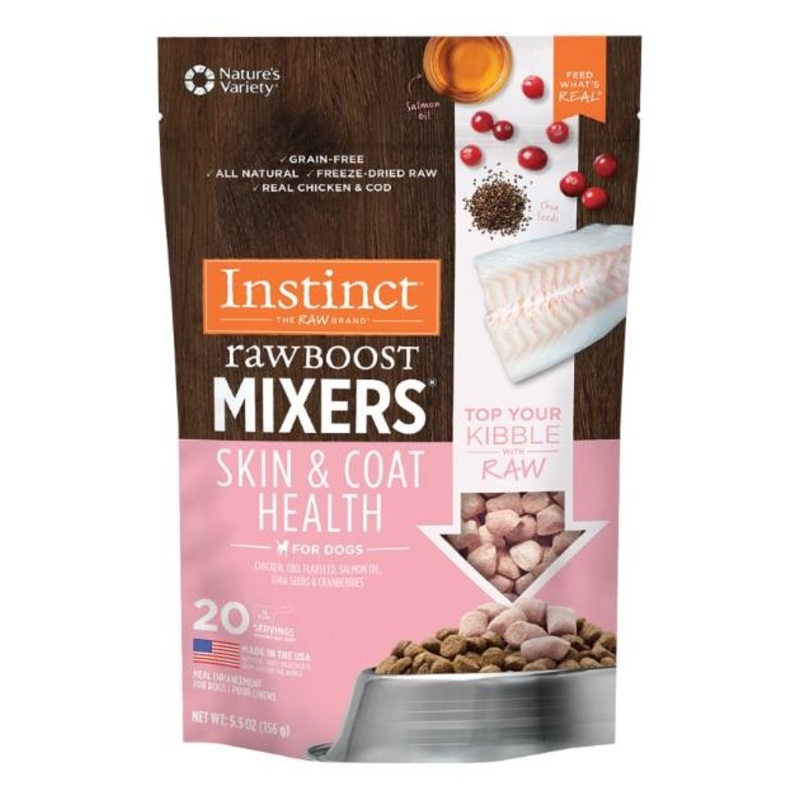 Instinct Raw Boost Mixers Freeze-Dried Topper Dog Food (Skin & Coat Health)