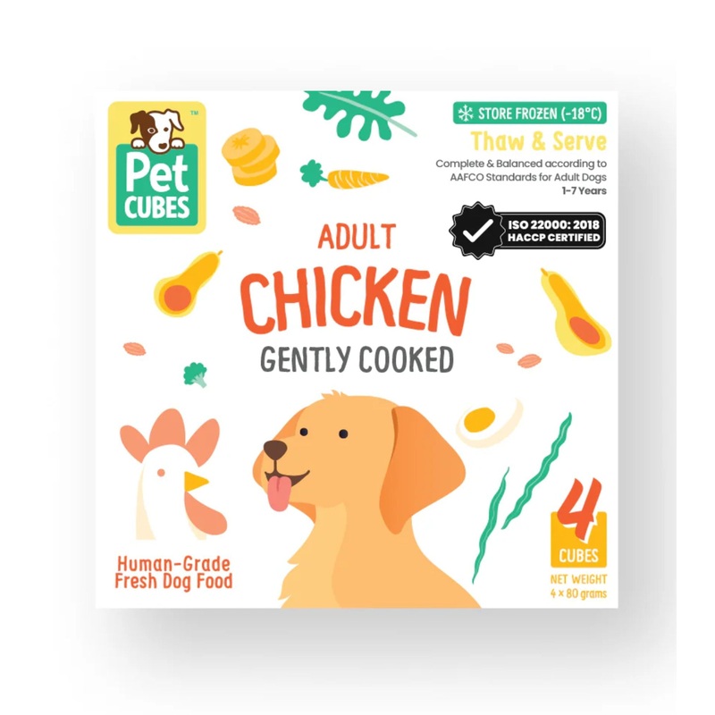 PetCubes Cooked Dog Food (Chicken)