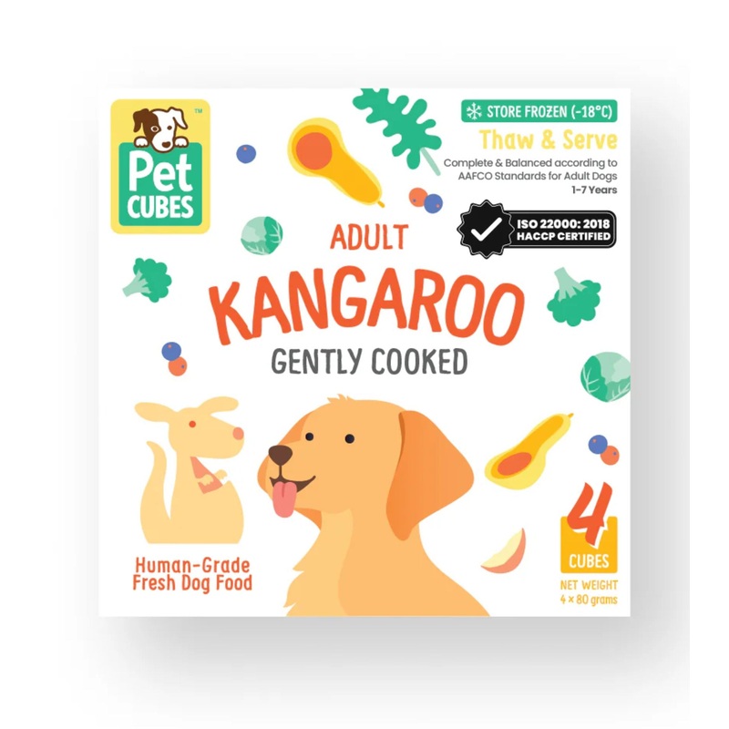 PetCubes Cooked Dog Food (Kangaroo)
