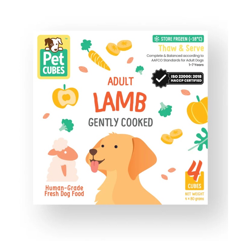 PetCubes Cooked Dog Food (Lamb)
