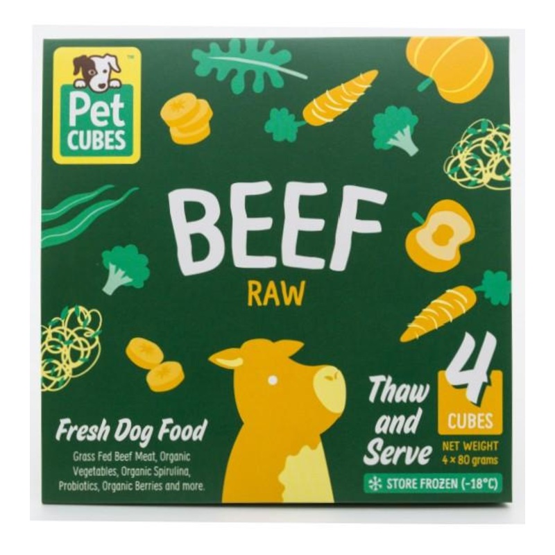 PetCubes Raw Dog Food (Beef)