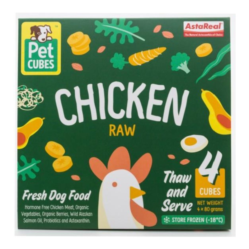 PetCubes Raw Dog Food (Chicken)