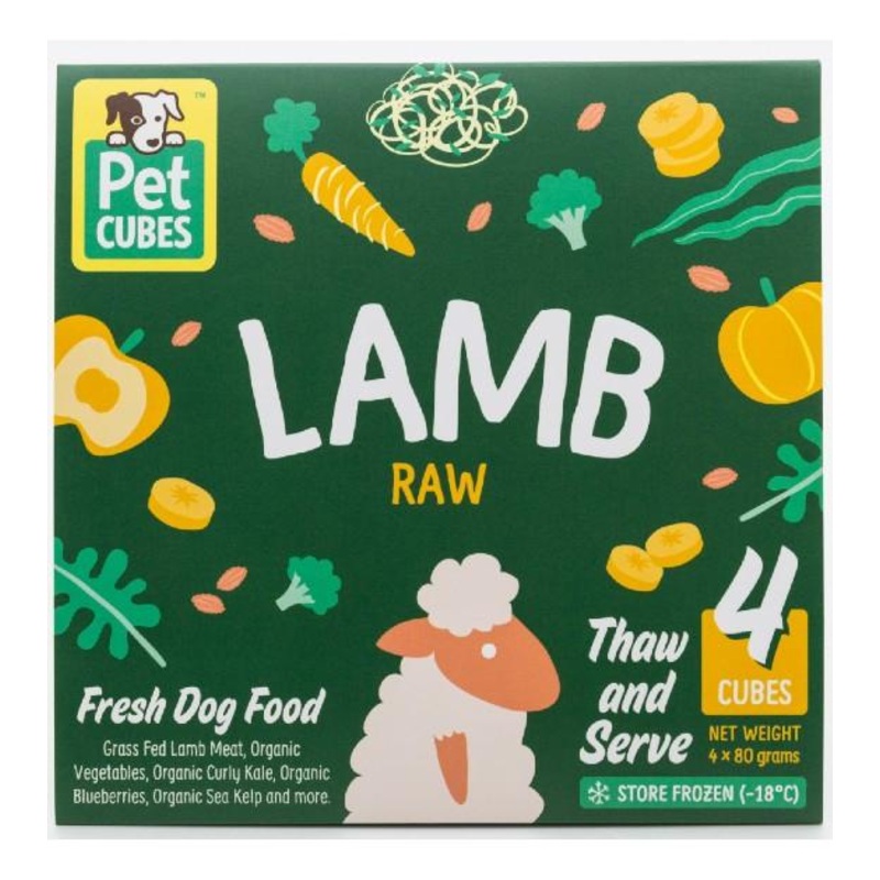 PetCubes Raw Dog Food (Lamb)