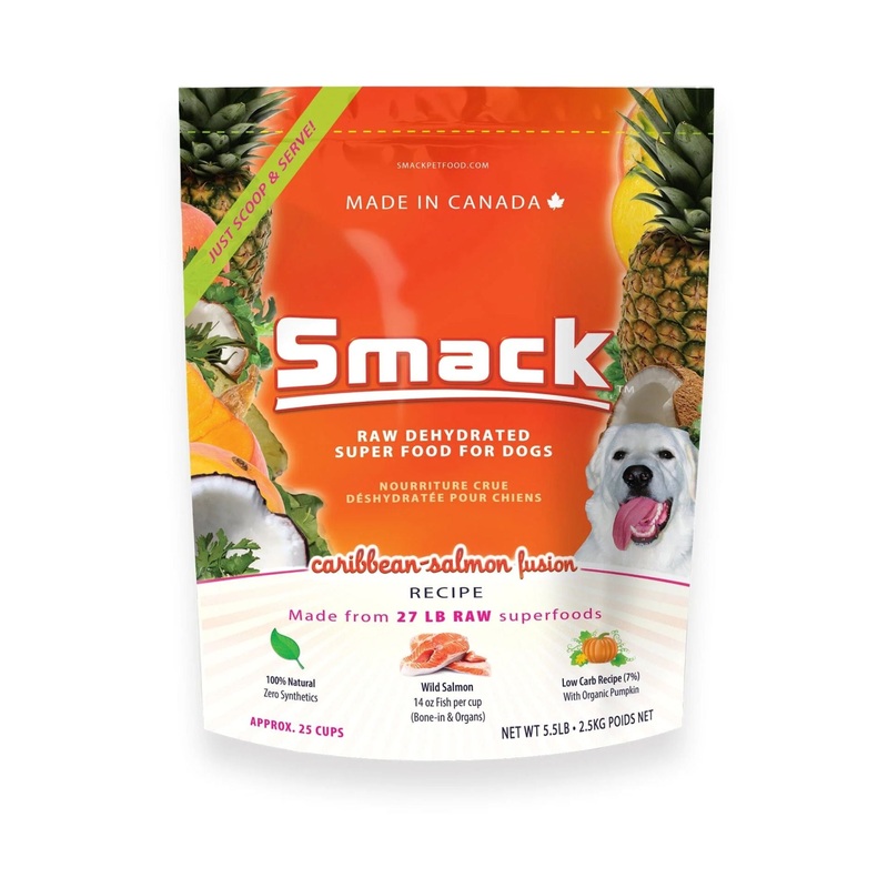 Smack Raw Dehydrated Super Food For Dogs (Caribbean-Salmon Fusion)
